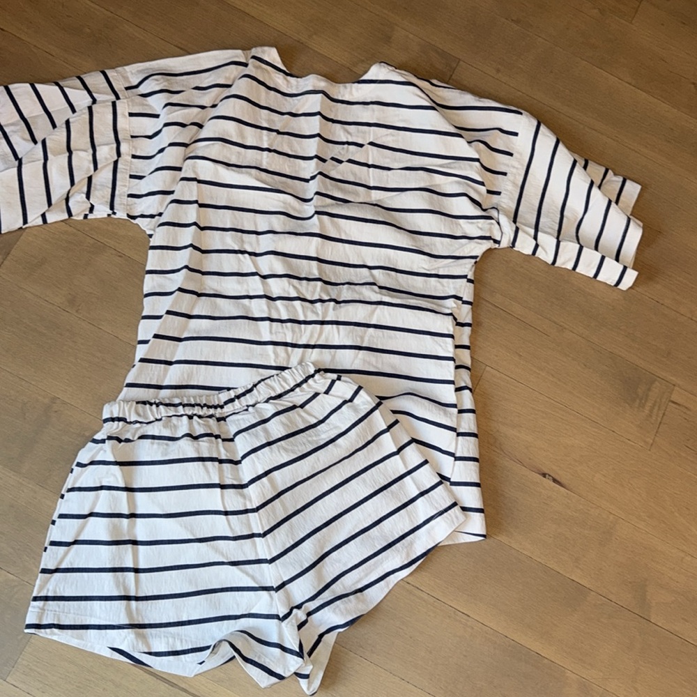 Sabo skirt striped shorts tunic set - Picture 13 of 13